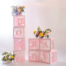 4Pcs DIY Transparent Balloon Box For Boy Girl Baby Shower Wedding Birthday Decorations