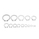 Suleve MXSW5 225Pcs Stainless Steel C Clip 3-25mm Snap Ring Washer External Retaining Circlip Kit