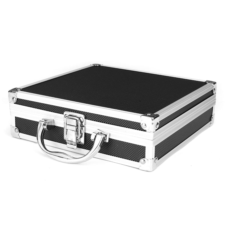 205x205x65mm/8.1"x8.1"x2.5" Aluminum Alloy Handheld Tool Box Portable Small Storage Case