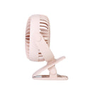 Loskii HF-201 Mini Electronic Desktop Clamp Design LED Night Light USB Rechargeable Fan