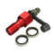 M10x1.25mm Motorcycle Brake Caliper Bleed Screw Nipple Dust Cap Washer