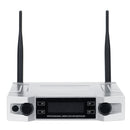 Wireless Microphone System UHF 2 Channel Handheld Mic Kraoke Speech