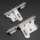 Stainless Steel Left and Right Latches Sliding Lock Security Door Latch with Screws