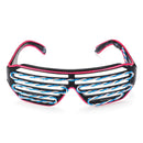 Dual Color EL Wire Cold LED Glow Glasses Lights Up Goggles Bar Party Shutter Halloween