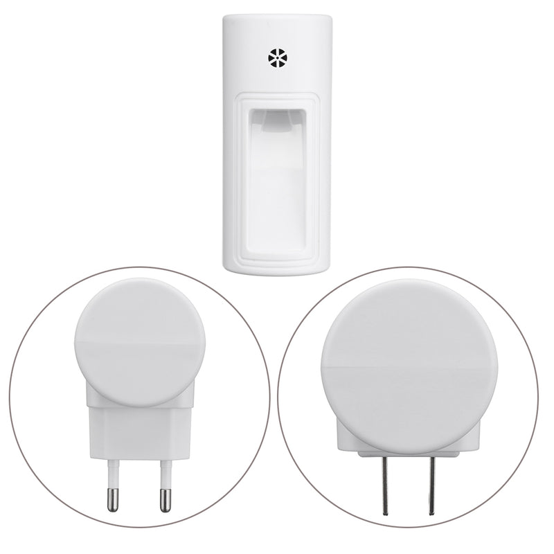 Plug-in Light-controlled Sensor LED Bedside Night Light Wall Lamp AC100-240V