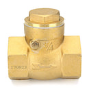 TMOK 1/2" 2/3" 1" Brass Swing Check Valve Female NPT Threaded Durable Brass Construction Valves