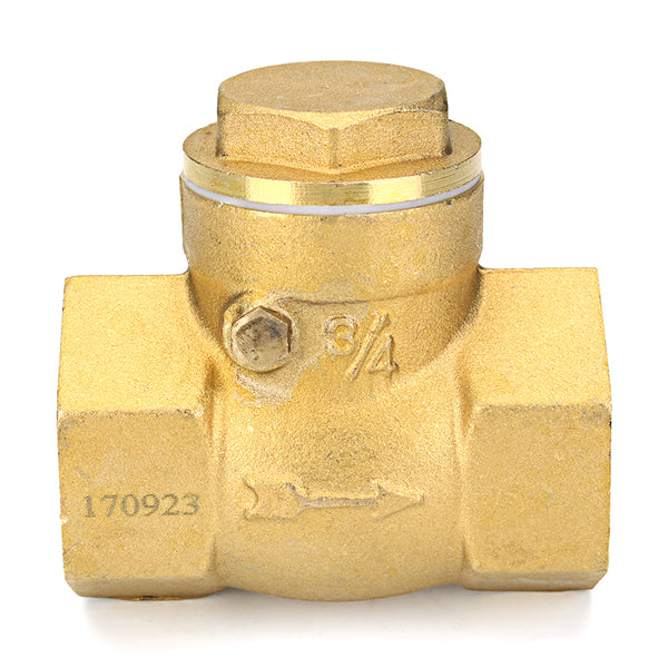 TMOK 1/2" 2/3" 1" Brass Swing Check Valve Female NPT Threaded Durable Brass Construction Valves