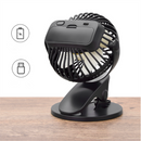 3 Speed USB/Battery Mini Fan Multi-purpose 360 Clip On Car Desk Table Laptop Cooling Fan