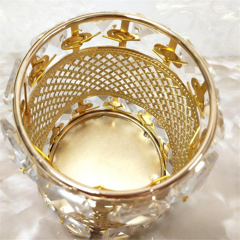 Makeup Brush Storage Bucket Desktop Cosmetics Organizer Pens Pencils Holder