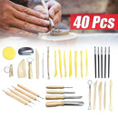 40Pcs/Set Pottery Tools Sculpting Clay Carving Shapers Polymer Modeling Kit