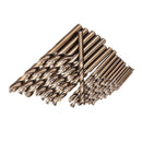 Drillpro 19pcs 1-10mm HSS M35 Cobalt Twist Drill Bit Set for Metal Wood Drilling