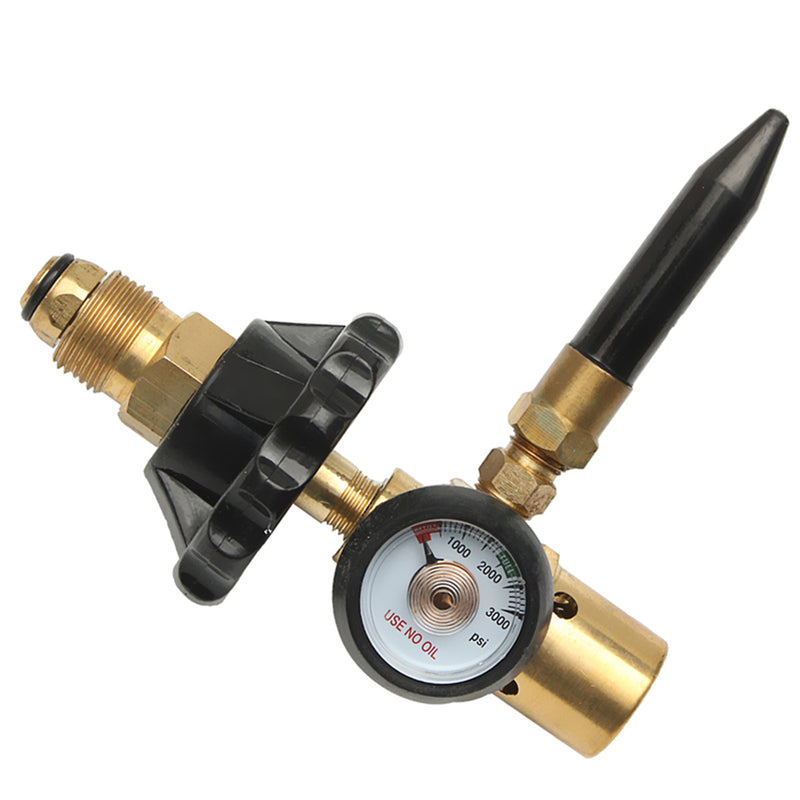 Helium Tank Latex Balloon Inflator Regulator With Gauge For G5/8 Tank Valves