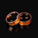 Rose Gold NTAG213 NFC Tag Finger Ring Multifunctional Intelligent Ring Titanium Steel Smart Wear Finger Digital Rings for Men Women