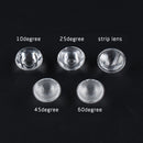 1pcs 10/25/45/60 Degree LED Lens Strip Led Lens Flashlight Diy  Portable Lighting Accessories
