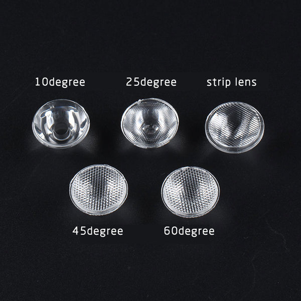 1pcs 10/25/45/60 Degree LED Lens Strip Led Lens Flashlight Diy  Portable Lighting Accessories