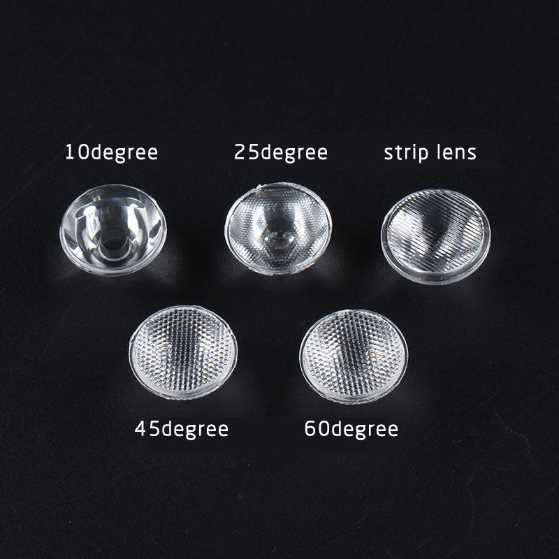 1pcs 10/25/45/60 Degree LED Lens Strip Led Lens Flashlight Diy  Portable Lighting Accessories