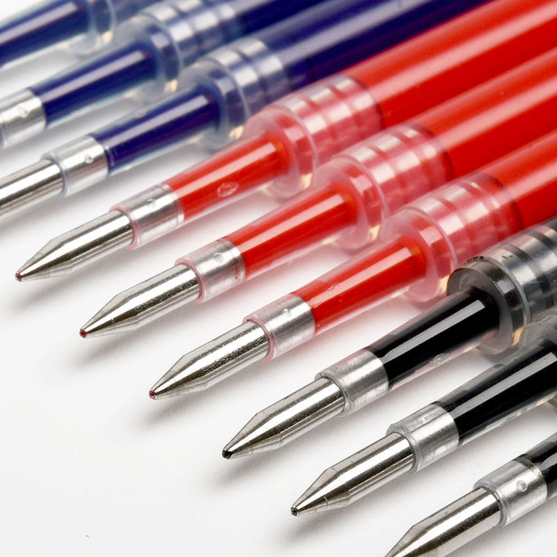 Kaco 10 Pcs/box Gel Pen Replacement Ink Refills Standard Universal 0.5mm Refill School Office Supplies
