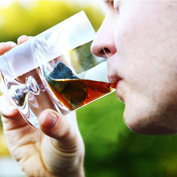 9Pcs Whiskey Stones Rocks Ice Cubes Velvet Bag Whisky Rocks Beer Ice Stone