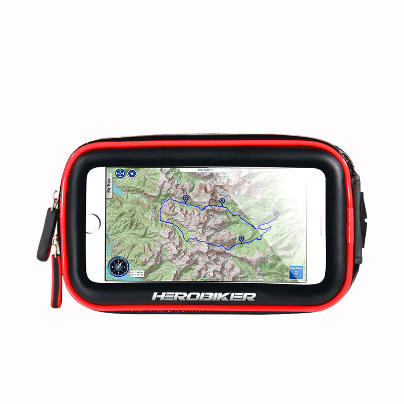 HEROBIKER Motorcycle Bike Mount Bracket Stand Holder For Phone Waterproof Case Bag For Iphone 6/7 Samsung