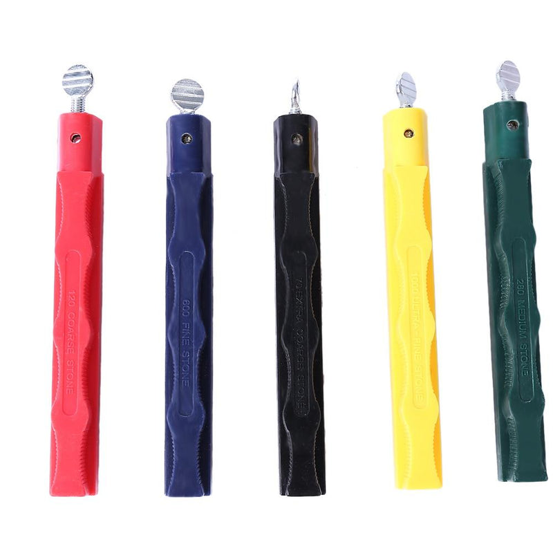 Kitchen Sharpener Set With 5pcs Sharpening Stone Edge Wicked Sharpener Sharpening System Fix Angle Sharpener Sharpen Stone