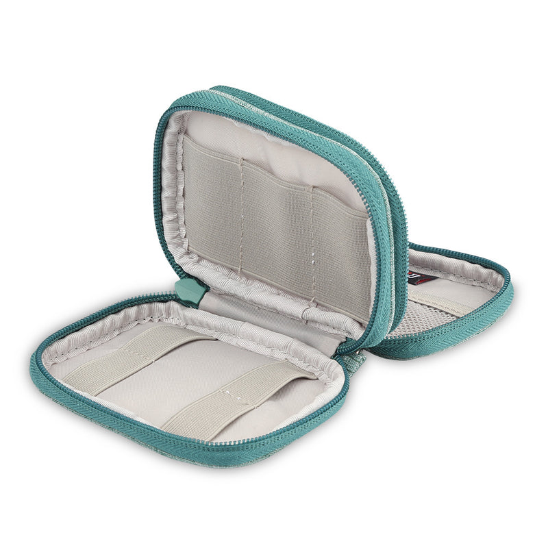BUBM QYR Single Double Layer Electronics Accessories U Disk Cable Organizer Data Cable Storage Bag