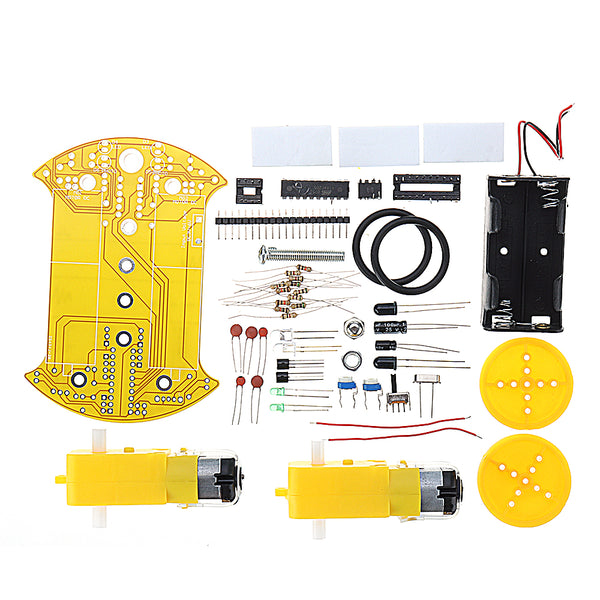 DIY D2-2 Smart Tracking Car Kit 51 Single-chip Linear Car AT89C2051 Patrol Car Kit