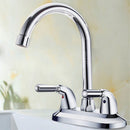 360 Rotation Kitchen Faucet Cold and Hot Water Mixer Tap Double Handle Basin Faucet Double Hole Water Faucet