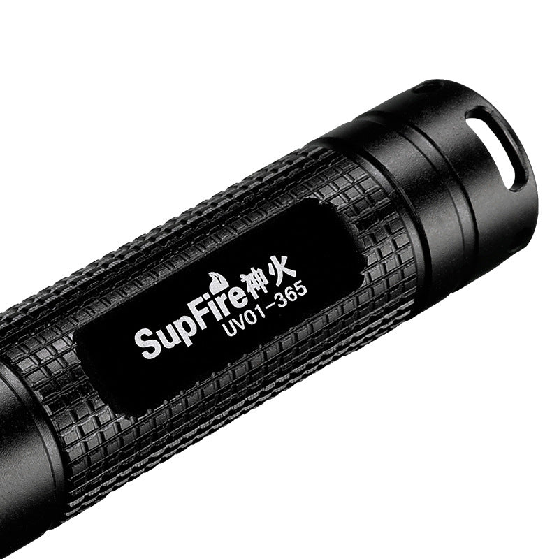 SupFire UV01 365NM Zoomable Waterproof Purple Light Flashlight Outdoor Portable Fluorescent Detection Light