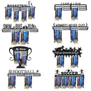 Metal Steel Medal Holder Hanger Display Rack Decorations Ideal for Swim Bike Ball Game Sport