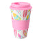 1Pcs 400ml Travel Reusable Bamboo Fibre Coffee Cup Eco-Friendly Water Drink Mug