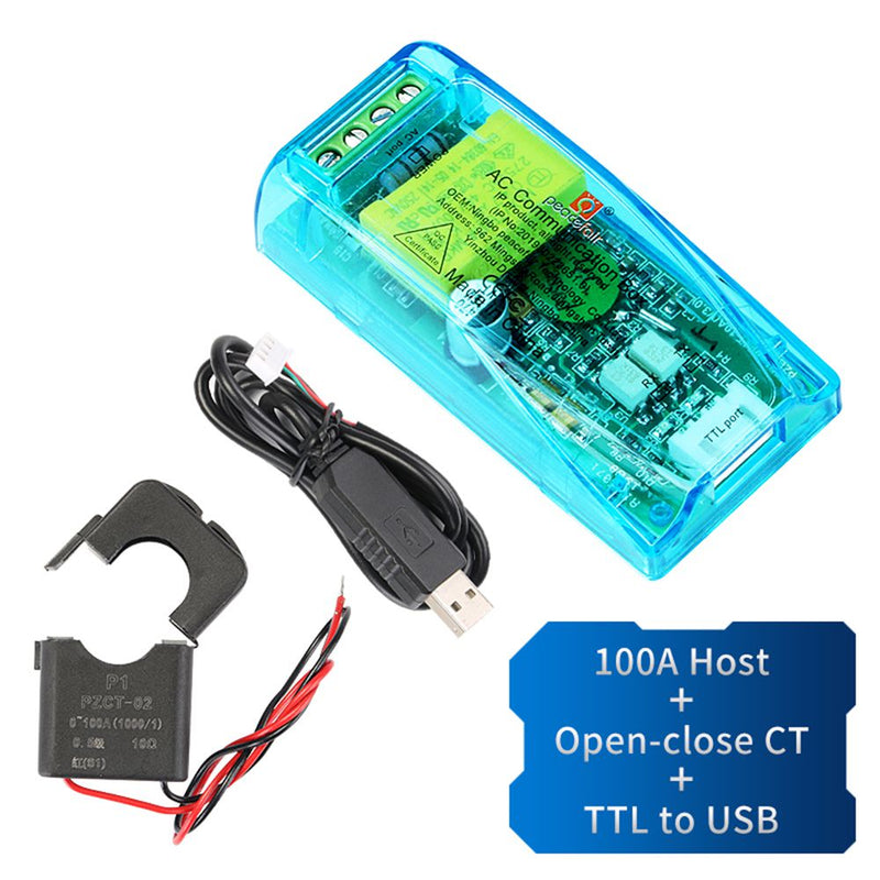 PZEM-004T TTL Modbus-RTU Power Voltmeter Ammeter AC 220V 10A/100A Electric Volt Current Frequency Power Factor Energy Power Meter