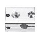 Aluminum/Brass M6 Thread V6 Heating Block For 3D Printer Part