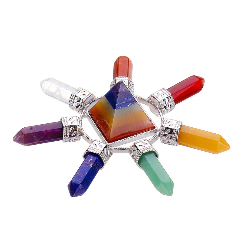 7 Chakra Natural Mixed Crystal Stone Healing Gemstone Divination Reiki Therapy Decorations