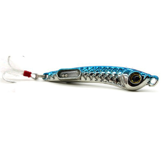 ZANLURE 1PCS 10G 15G Luminous Metal Fishing Lures Bait Sequins Submarine Shore Cast Iron Plate Baits