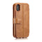 Magnetic Detachable Wallet Pocket Card Slots Bracket Case For iPhone X