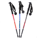CREEPER 3-Section Adjustable Camping Hiking Walking Stick Trekking Pole Alpenstock For Mountain Climbing
