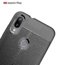 Bakeey Anti-fingerprint Litchi Silicone Soft Protective Case for Xiaomi Mi Play