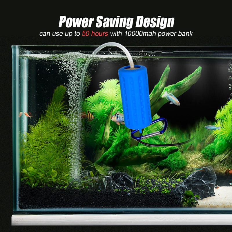 Portable Mini USB Aquarium Fish Tank Oxygen Air Pump Mute Energy Saving Compressor Aquatic Fish Tank