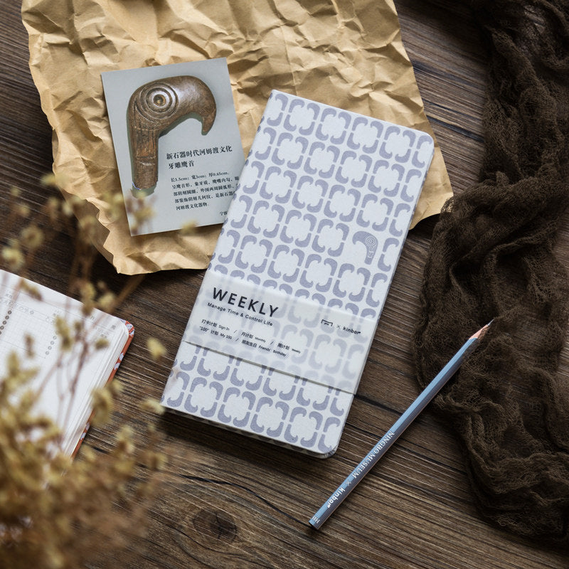 Kinbor Weekly Plan Month Plan Notebook Self-filling Calendar Friends' Birthday List My 100 Plans with 2 HB Pencils from XIAOMI YOUPIN