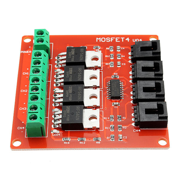 Four Channel 4 Route IRF540 MOSFET Button Switch Module For Motor Drives
