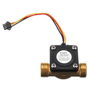 G1/2 Inch Copper Water Flow Sensor Liquid Temperature Controlled Switch Flowmeter