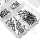 120Pcs M3 304 Stainless Steel DIN912 Screw Hex Socket Cap Repair Tools for RC Model