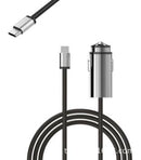 OKIT C11 8W 5V 3.1A Fast ChargeUSB Car Charger with Type-c Cable for Mobile Phone