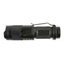 Q5 300LM Mini Zoomable LED Flashlight Black(1*AA/1*14500)