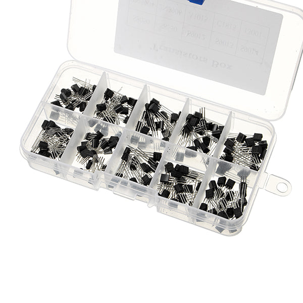 600pcs 10 Values Transistor Assortment Kit Box Pack 60pcs Each Value