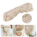 L350M D2mm Macrame Rope Natural Beige Cotton Twisted Cord Braided Wire For Hand Craft