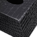 Square PU Leather Tissue Box Paper Holder Case Cover for Home Office Hotel