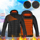 Men's USB Electric Heating Coat 3 Temperature Infrared Heated Waterproof Winter Thermal Warm Jacket Coats