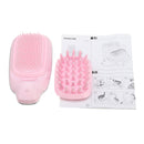 2 in 1 Portable Takeout Mini Electric Smooth Ionic Hair Brush with Massage Comb Head