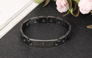 Spanish Bible Lord's Prayer Bracelet Corrosion Cross Stainless Steel Men's Bracelet